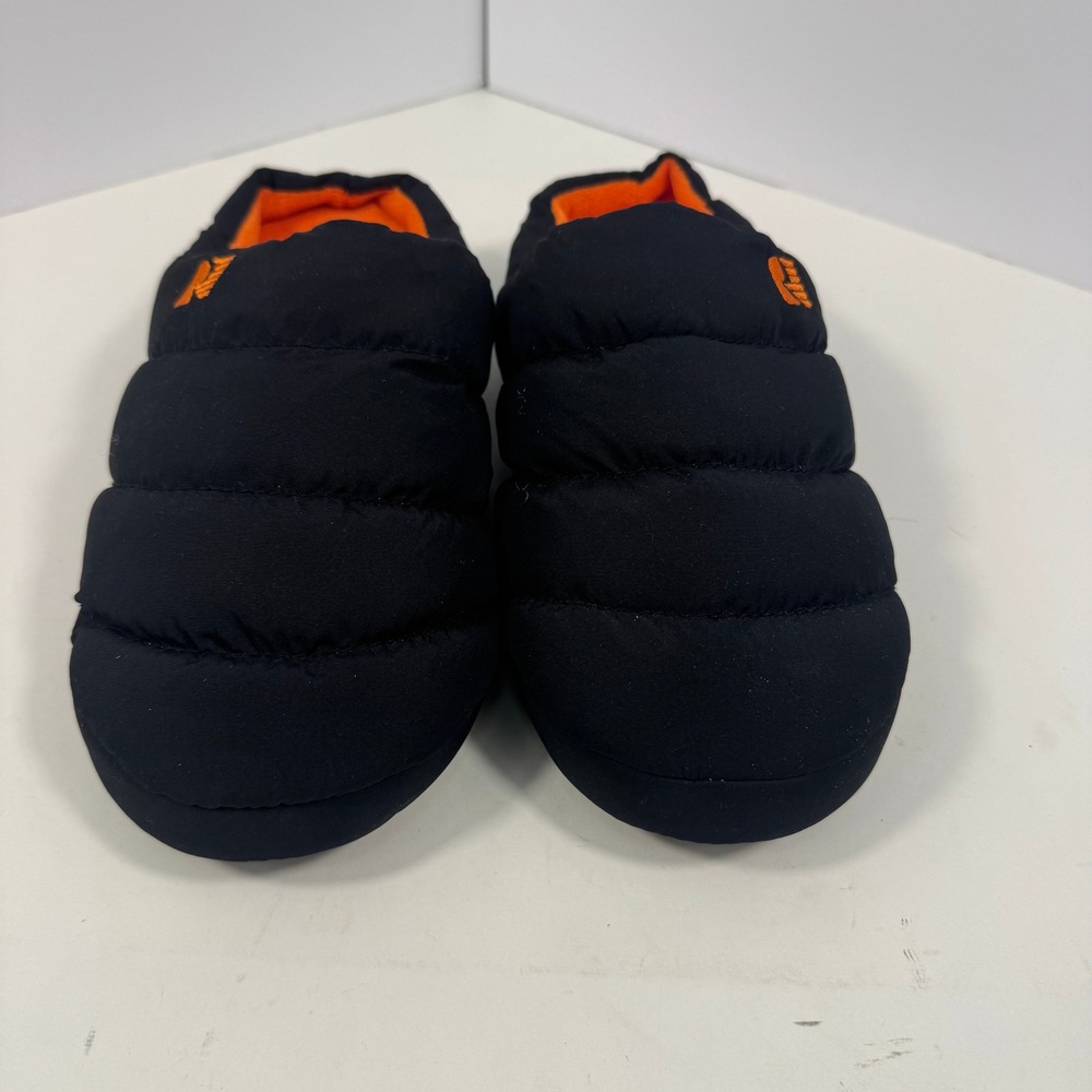 RockDove Men's Memory Foam Slippers Black Orange House Shoes Size 9–10 - Picture 4 of 10